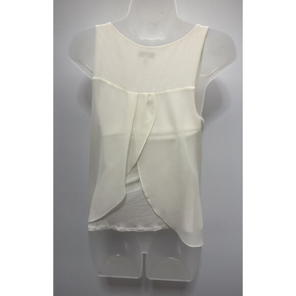 Express Ivory Sparkly Rhinestone Overlay Tank Top size Small - Picture 2 of 7
